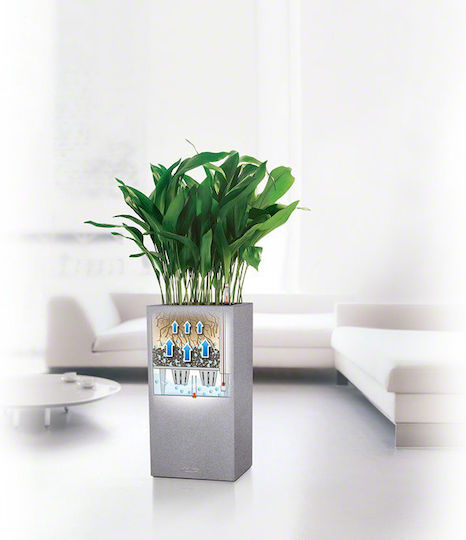 Lechuza Canto Stone High Self-watering Pot Plastic 30x30x56cm.