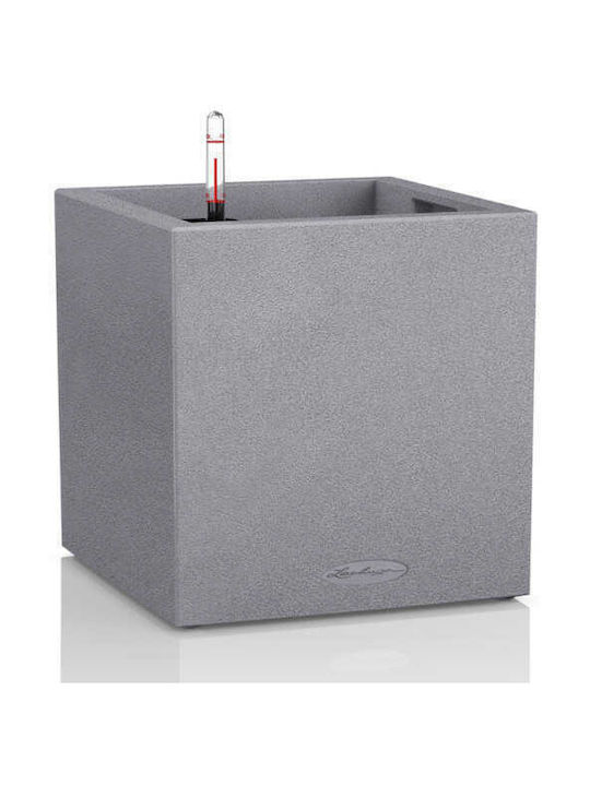 Lechuza Canto Stone Auto-udare Ghiveci Plastic 30x30x30cm.