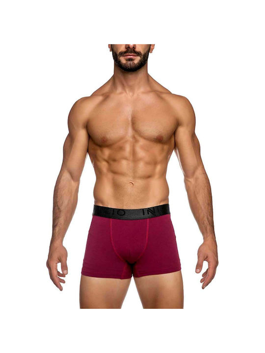 Inizio Men's Boxers Black / Bordeaux 2Pack