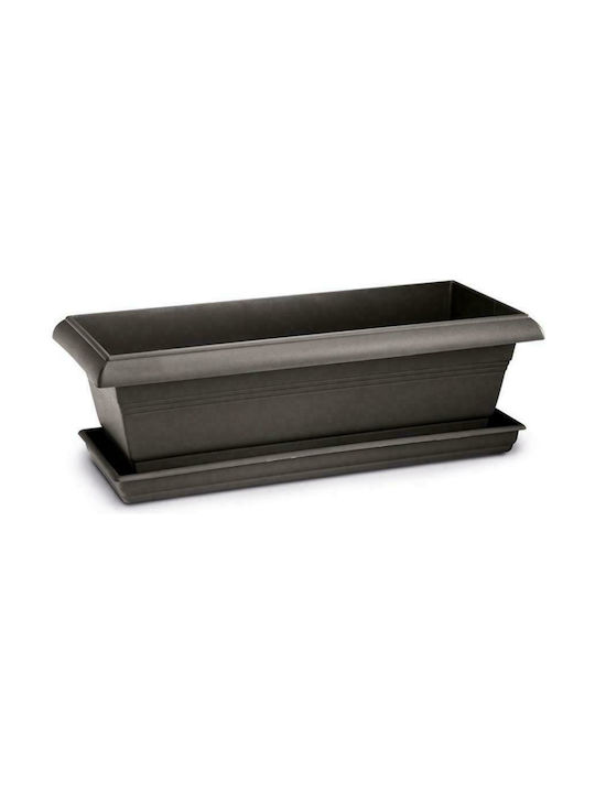 Plastona Festone 213 Planter Box 98x20cm in Gray Color 10.04.0213C