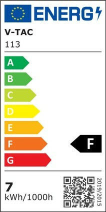 V-TAC VT-268 LED Bulb 7W 102mm for Socket E14 Cool White 600lm