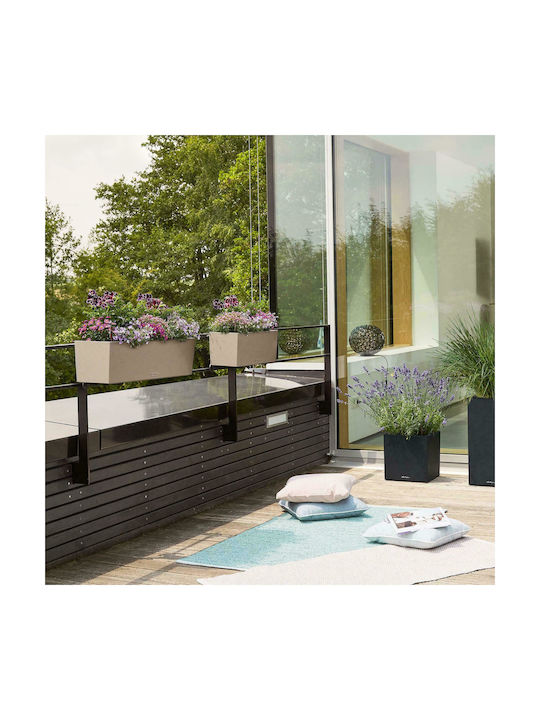 Lechuza Balconera Stone Sand Beige Self-watering Planter Box Plastic Beige 50x19x19cm.