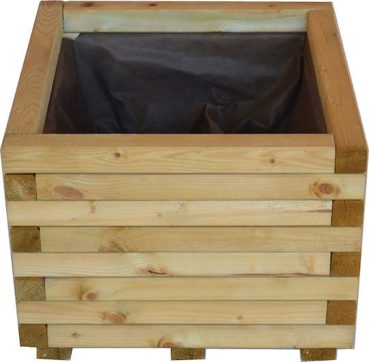 Showood Quadratisch Topf Hölzernes 50x50x37cm.