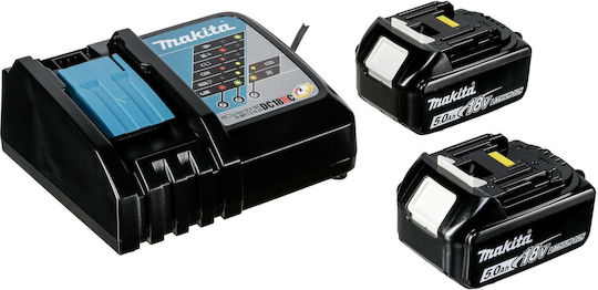Makita Grinder 125mm Battery Brushless with Speed Control 2x5Ah