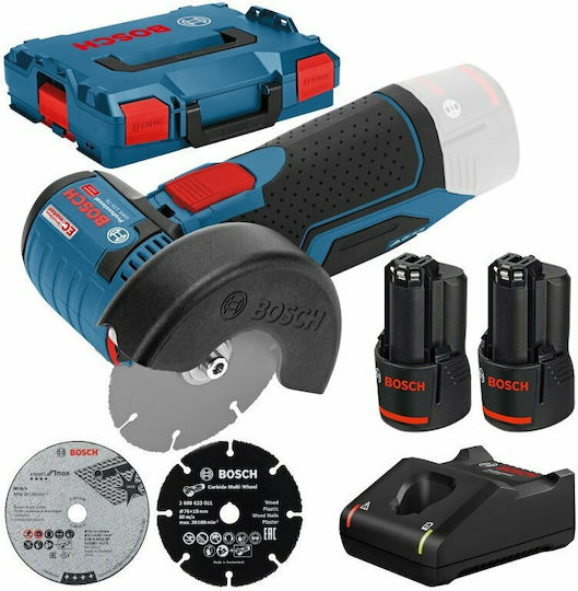 Bosch GWS 12V-76 Grinder Mini 76mm Battery 2x3Ah