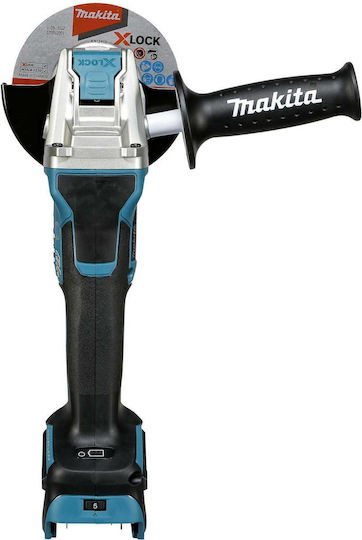 Makita DGA519Z Τροχός 125mm Μπαταρίας Brushless με Ρύθμιση Στροφών 18V Solo