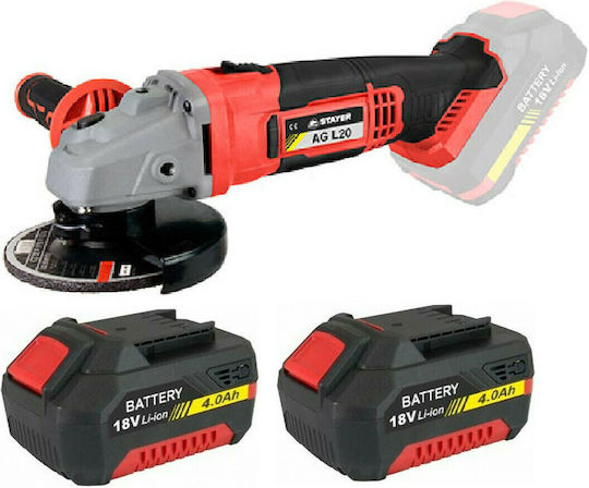 Stayer AGL 2024 Grinder 115mm Battery 2x4Ah