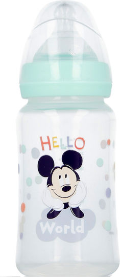 Stor Stor Kunststoff Babyflasche Cool Like mit Silikon Saugflasche für 0+ Monate Mickey 240ml