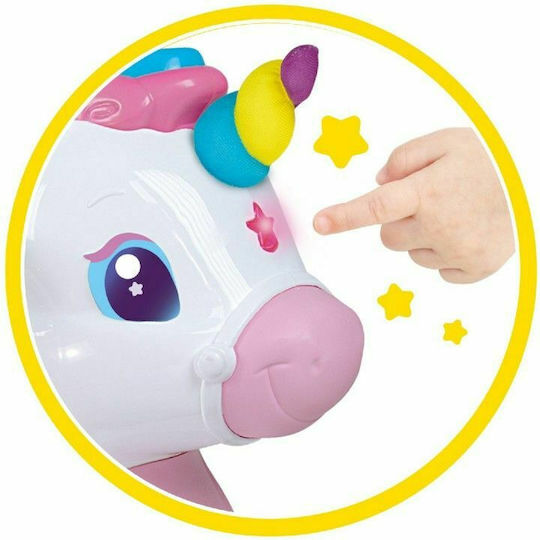 Baby Clementoni Ρίνα Μονοκερίνα Κουνιστό Παιχνίδι Μονόκερος για 12+ μηνών με Ήχους για Βάρος έως 20kg Πολύχρωμο