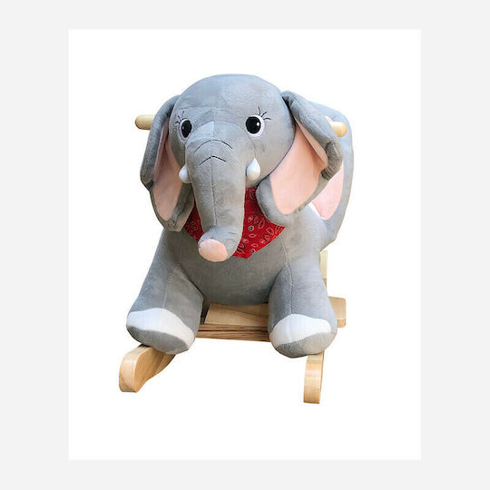 Avra Toys Baby Качулка Играчка Слонче за 8++ месеца със Звуци Сив
