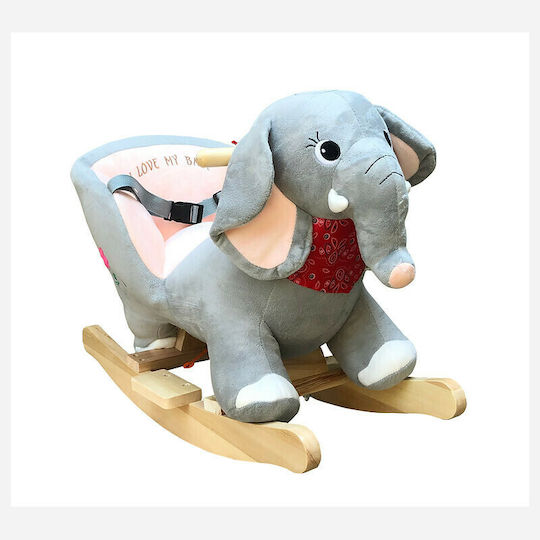 Avra Toys Baby Качулка Играчка Слонче за 8++ месеца със Звуци Сив