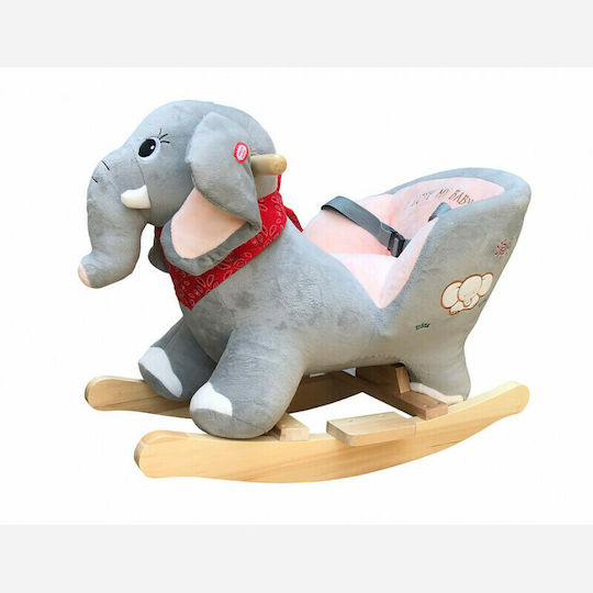 Avra Toys Baby Качулка Играчка Слонче за 8++ месеца със Звуци Сив