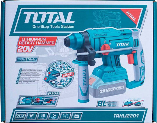 Total Κρουστικό Σκαπτικό Πιστολέτο Μπαταρίας Brushless 20V Solo με Υποδοχή SDS Plus