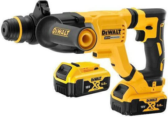 DEWALT Κρουστικό Σκαπτικό Πιστολέτο Μπαταρίας Brushless 18V 2x5Ah με Υποδοχή SDS Plus DCH263P2