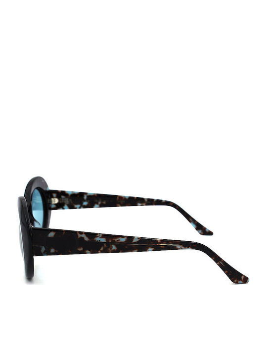 Opposit Women's Sunglasses with Brown Tartaruga Plastic Frame TM590 S02