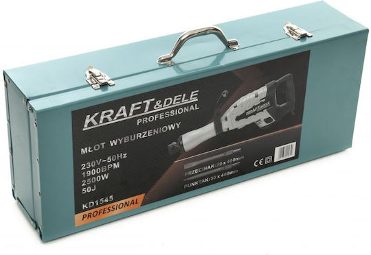 Kraft & Dele Κρουστικό Κατεδαφιστικό Ρεύματος 2500W με Υποδοχή HEX KD1545
