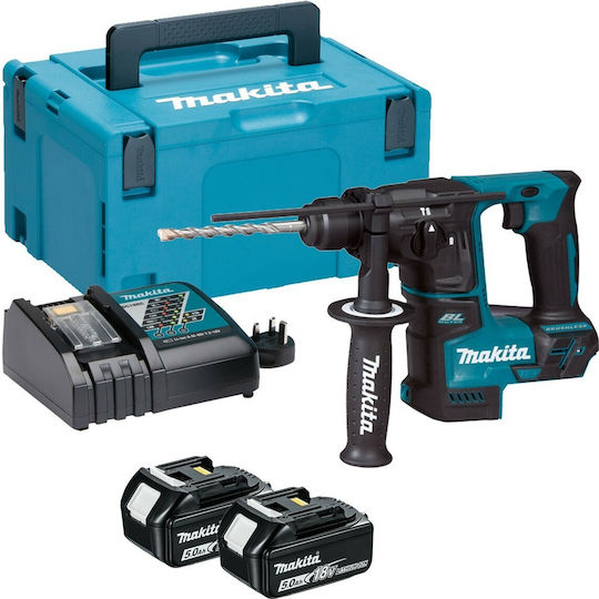Makita DHR171RTJ Impact Demolition Hammer Battery Brushless 18V 2x5Ah with Chuck SDS Plus DHR171RTJ
