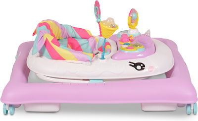 Cangaroo Unicorn Baby Walker with Music Pink