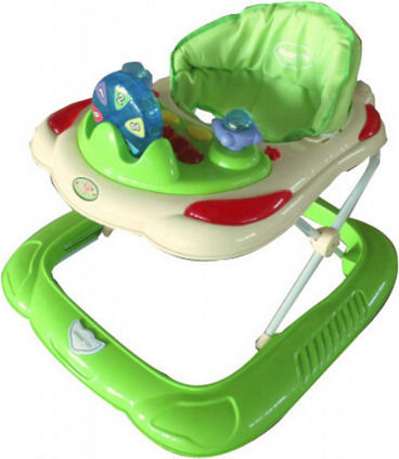 Kikka Boo Numbers Baby Walker with Music for 6+ Months Green