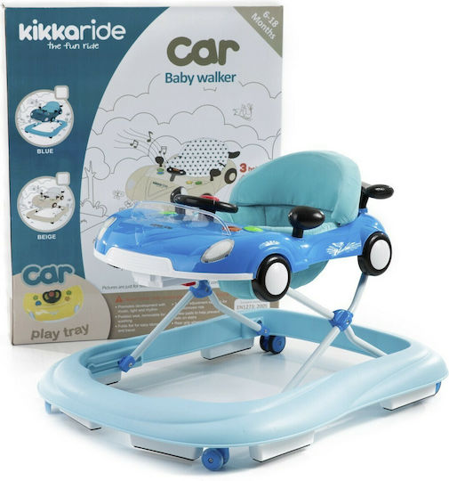 Kikka Boo Στράτα Car με Μουσική για 6+ Μηνών Μπλε