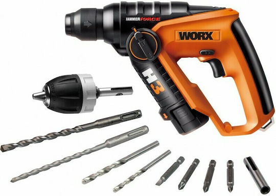 Worx WX382.3 Impact Demolition Hammer Battery 12V 1x1.3Ah with Chuck SDS Plus / Quick WX382.3