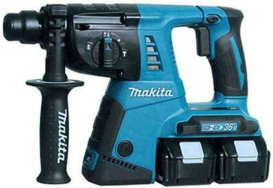 Makita DHR283T2JU Κρουστικό Σκαπτικό Πιστολέτο Μπαταρίας Brushless 18V 2x5Ah με Υποδοχή SDS Plus / Ταχείας DHR283T2JU