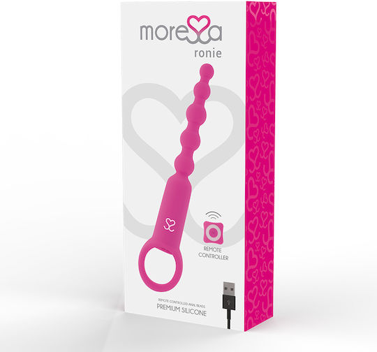 Amoressa Ronie Anal Beads with Wireless Functionality and Vibration Fuchsia
