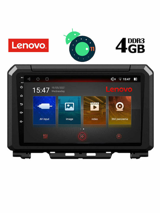 Lenovo Sistem Audio Auto pentru Suzuki Jimny 2017+ (Bluetooth/USB/AUX/WiFi/GPS/Apple-Carplay/Partitură) cu Ecran Tactil 9" DIQ_SSX_9679