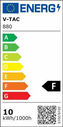 V-TAC VT-271 Λάμπα LED 10W για Ντουί GU10 και Σχήμα MR16 Ψυχρό Λευκό 1000lm
