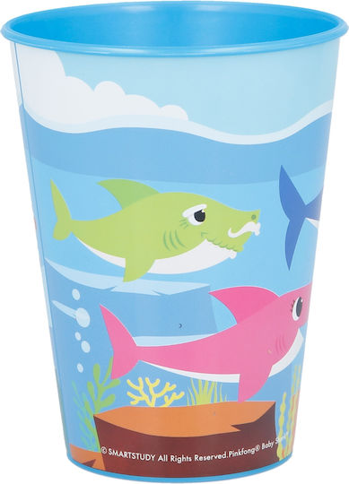 Stor Baby Cup Baby Shark made of Plastic Blue 260ml 13507