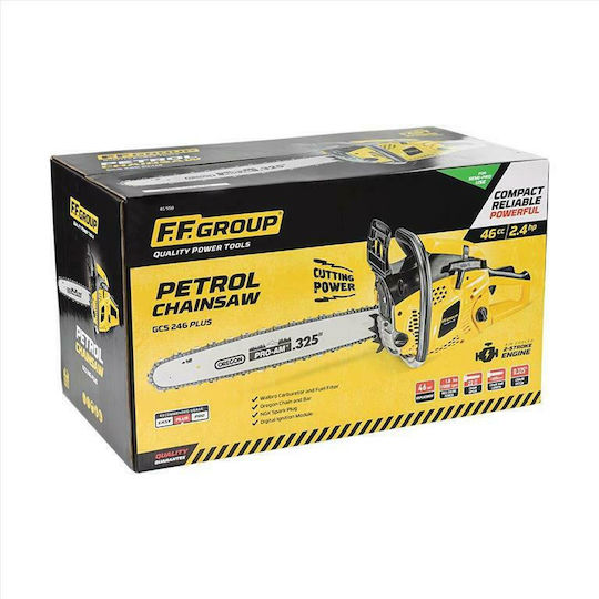 FFG Gasoline-Powered Chainsaw GCS 246 Plus Gasoline Chainsaw 5.9kg with Blade 45cm and Easy Start