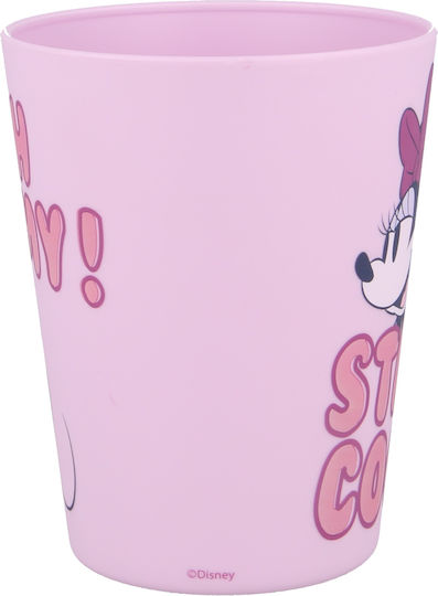 Stor Παιδικό Ποτηράκι "Minnie Stay Cool" από Πλαστικό Ροζ 390ml