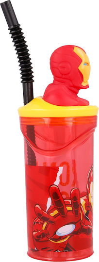 Stor Baby Cup Iron Man made of Plastic Red 360ml 57778