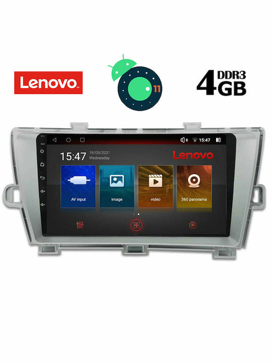 Lenovo Sistem Audio Auto pentru Toyota Prius 2009-2015 (Bluetooth/USB/AUX/WiFi/GPS/Apple-Carplay/Partitură) cu Ecran Tactil 9" DIQ_SSX_9726