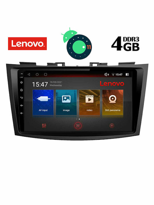 Lenovo Car-Audiosystem für Suzuki Swift 2011-2016 (Bluetooth/USB/AUX/WiFi/GPS/Apple-Carplay) mit Touchscreen 9" DIQ_SSX_9685