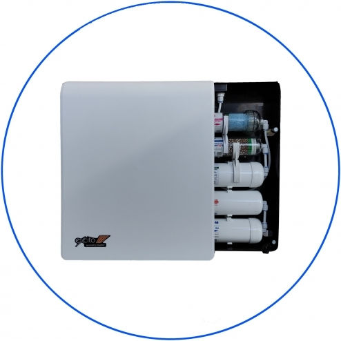 Aqua Filter Ersatz-Wasserfilter für unter der Arbeitsplatte aus Aktivkohle 12" Excito-ST-CW 8Stück