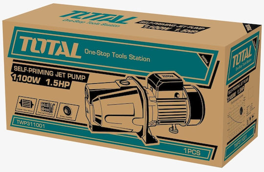 Total Electric Surface Water Pump with Automatic Suction 1.5hp Single-Phase