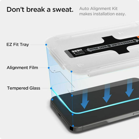 Spigen Tr Ez Fit 2 Bucăți Transparent iPhone 14 iPhone 13 Pro iPhone 13 Agl03385