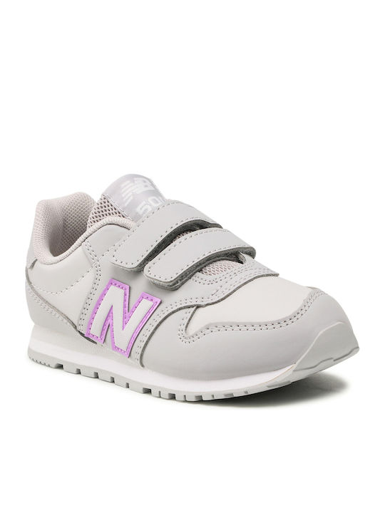 574 Classic 500 Kinder Sneaker Anatomisch mit Bügel- und Schleifenverschluss Grau