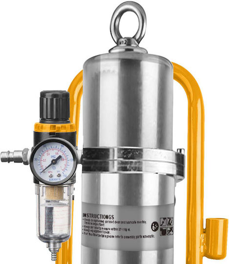 Ingco Fettpresse Druckluftsprühgerät 22kg mit Flexible Rohre Länge 5m Maximaler Druck 6.2bar
