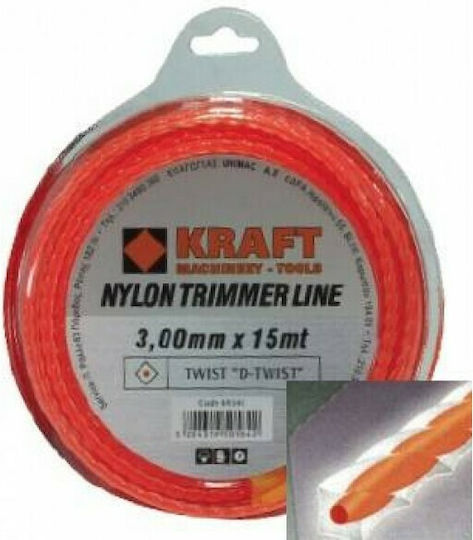 Kraft D-Twist Square Twist Brush Cutter Trimmer Line 4mm 47m 69346
