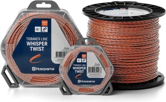 Husqvarna Whisper Μεσινέζα Σταυρός Μήκους 12m και Πάχους 2.4mm