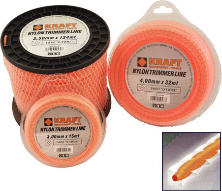 Kraft D-Twist Square Twist Brush Cutter Trimmer Line 3mm 56m 69344
