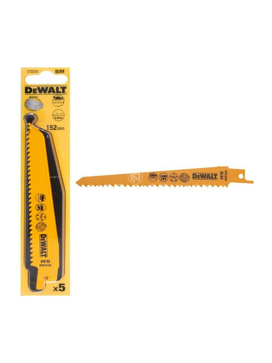 Dewalt DT2359 Ленти за джиг-резачки за Дърво 152мм 5бр