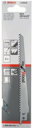 Bosch S644D Blade Top for Wood for Wood 150mm 5pcs