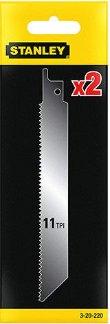 Stanley Jig Saw Blade 130mm Multipurpose 2pcs 3-20-220