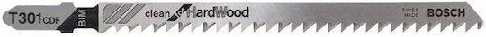 Bosch T301CDF Jig Saw Blade for Wood 117mm Clean for Hard Wood 5pcs 2608636229