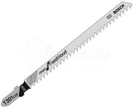 Bosch T301CDF Jig Saw Blade for Wood 117mm Clean for Hard Wood 5pcs 2608636229