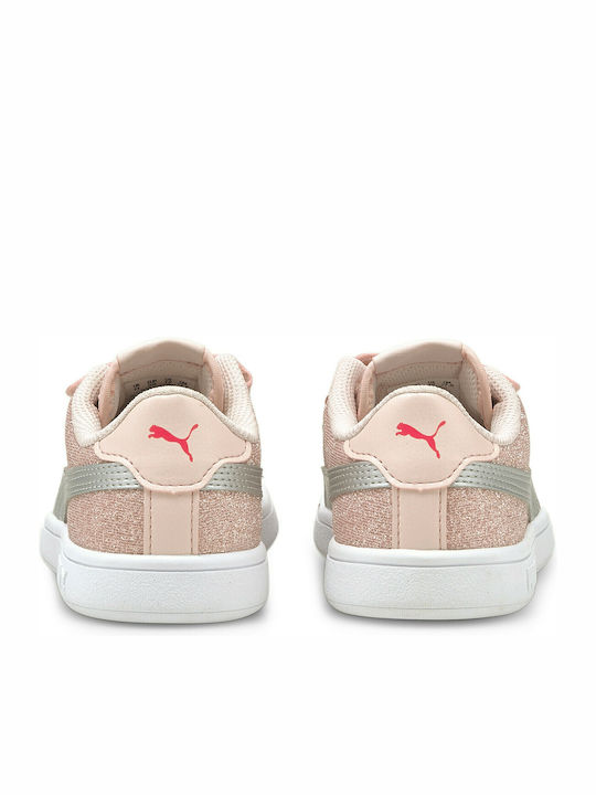 Smash v2 Glitz PS Kinder Sneakers mit Klettverschluss Rosa