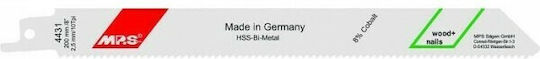MP.S Jig Saw Blade for Metal and Wood 180mm HSS Bi-Metal sparger 5pcs 4431